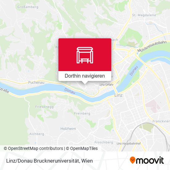 Linz/Donau Bruckneruniversität Karte