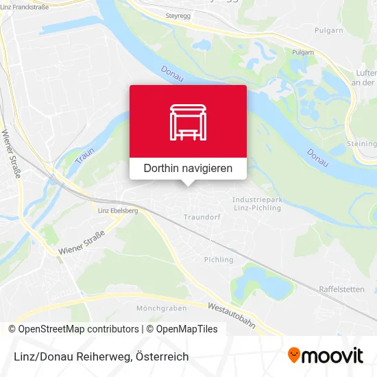 Linz/Donau Reiherweg Karte