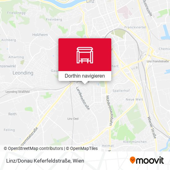 Linz/Donau Keferfeldstraße Karte