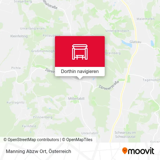 Manning Abzw Ort Karte