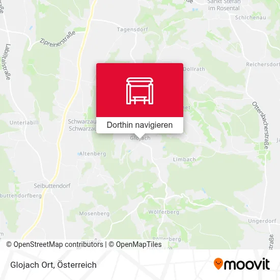 Glojach Ort Karte