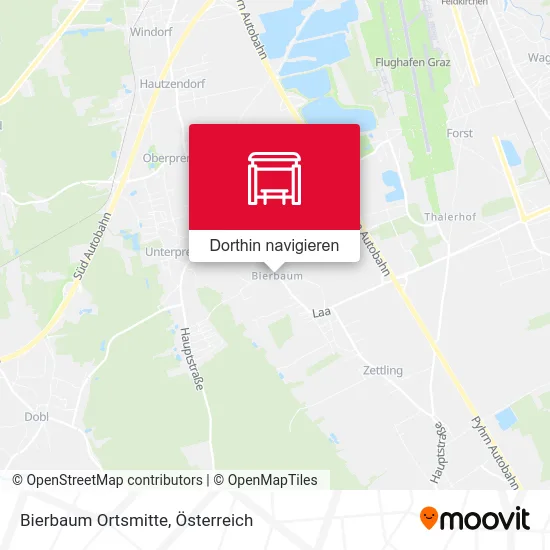 Bierbaum Ortsmitte Karte