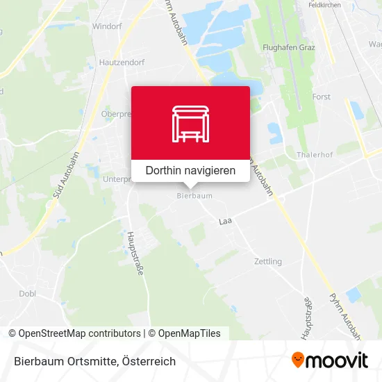 Bierbaum Ortsmitte Karte