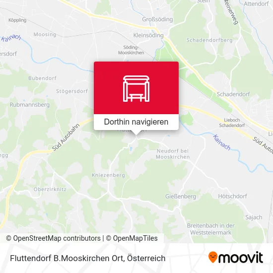 Fluttendorf B.Mooskirchen Ort Karte