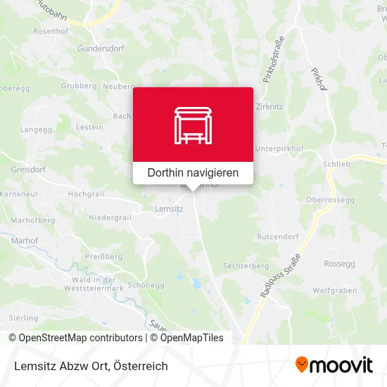 Lemsitz Abzw Ort Karte