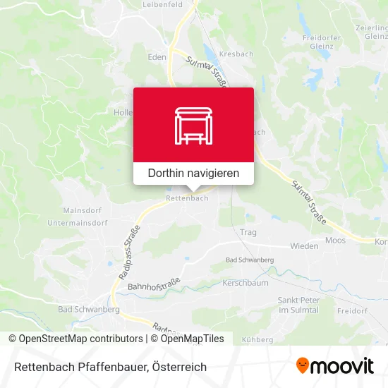 Rettenbach Pfaffenbauer Karte