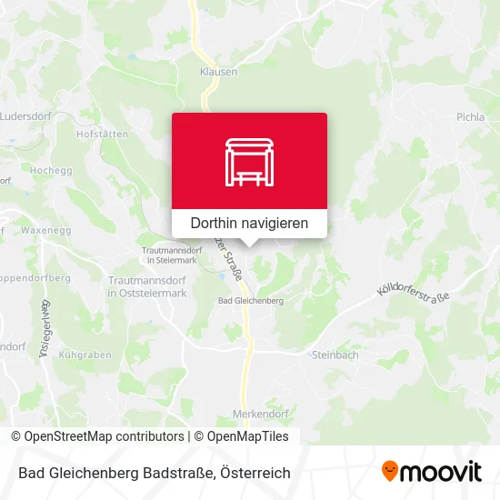 Bad Gleichenberg Badstraße Karte