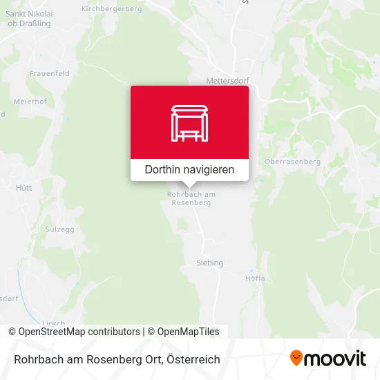 Rohrbach am Rosenberg Ort Karte