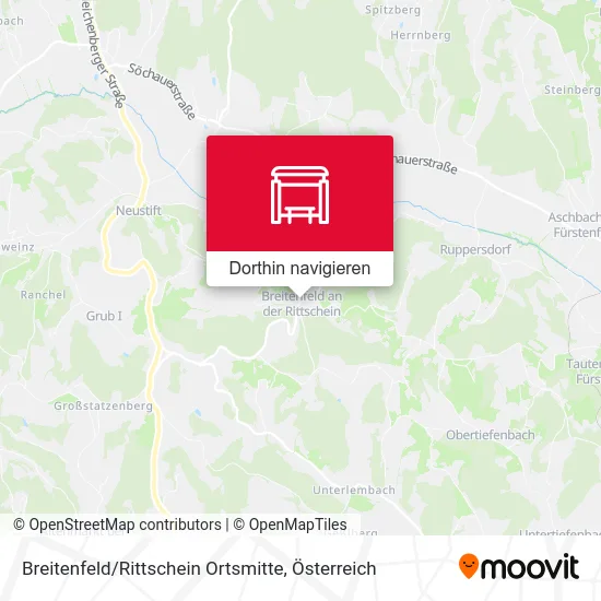 Breitenfeld / Rittschein Ortsmitte Karte
