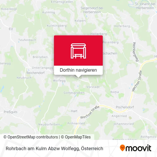 Rohrbach am Kulm Abzw Wolfegg Karte