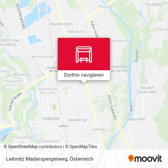 Leibnitz Maderspergerweg Karte