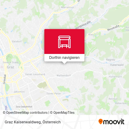 Graz Kaiserwaldweg Karte