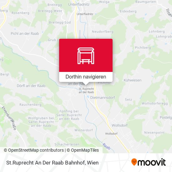 St.Ruprecht An Der Raab Bahnhof Karte