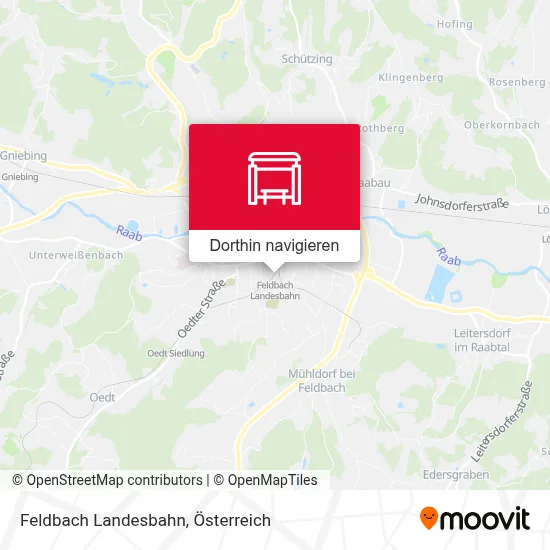 Feldbach Landesbahn Karte