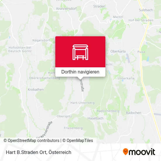 Hart B.Straden Ort Karte