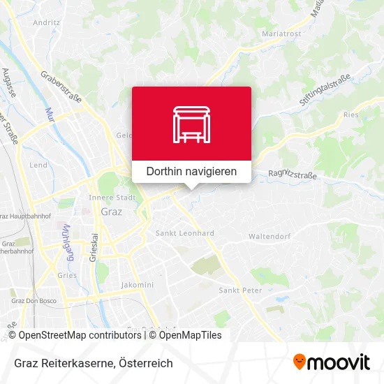 Graz Reiterkaserne Karte