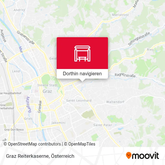 Graz Reiterkaserne Karte