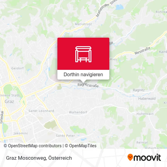 Graz Mosconweg Karte