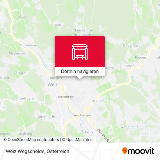 Weiz Wegscheide Karte