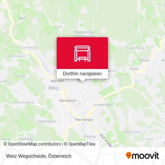 Weiz Wegscheide Karte