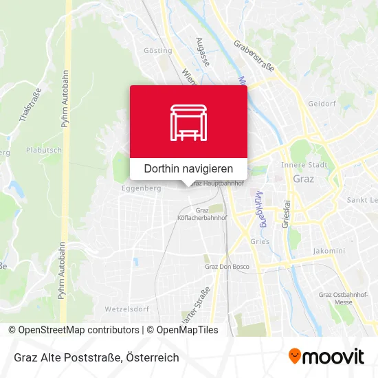 Graz Alte Poststraße Karte