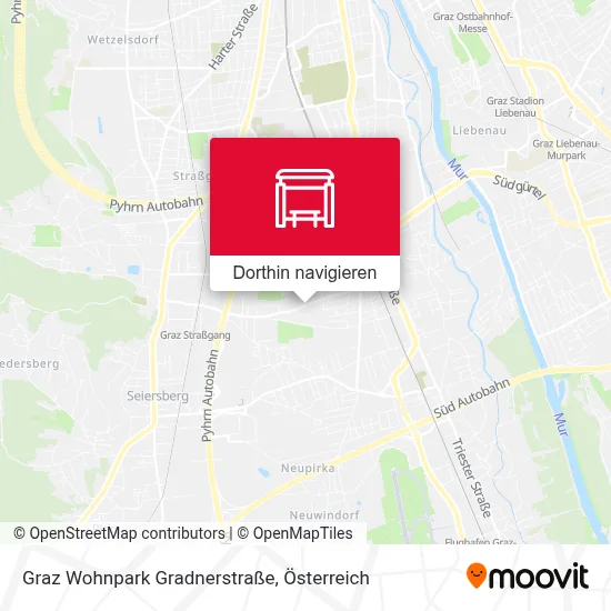 Graz Wohnpark Gradnerstraße Karte