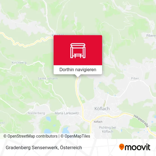 Gradenberg Sensenwerk Karte