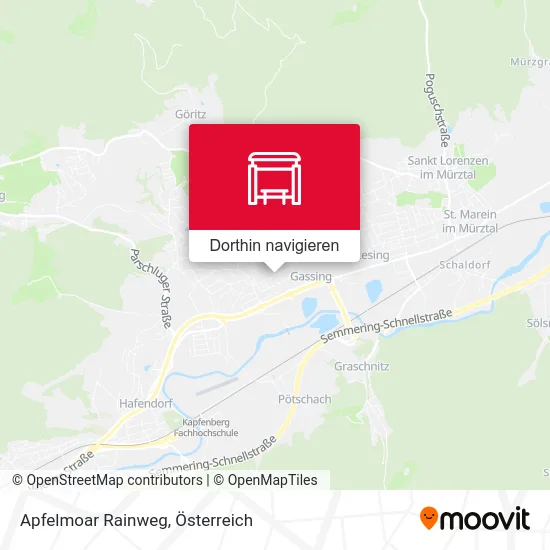 Apfelmoar Rainweg Karte