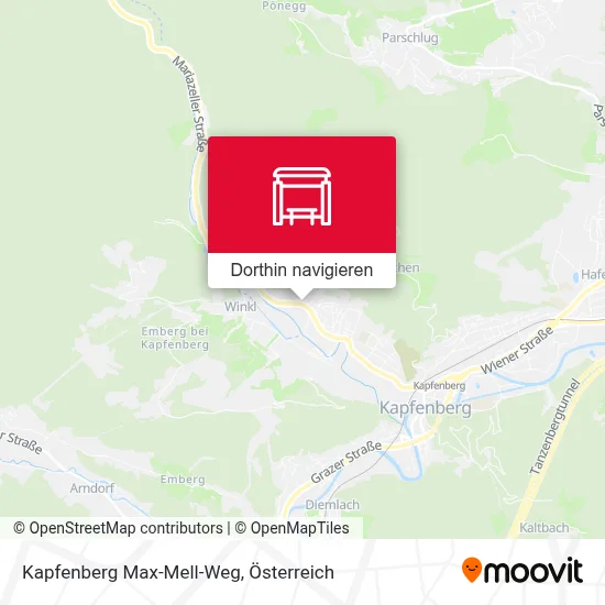 Kapfenberg Max-Mell-Weg Karte