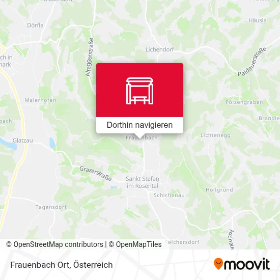 Frauenbach Ort Karte