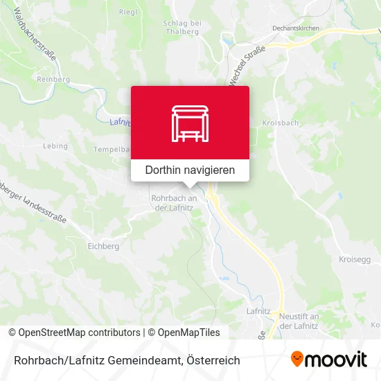 Rohrbach/Lafnitz Gemeindeamt Karte