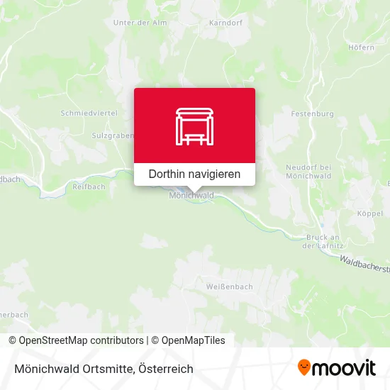 Mönichwald Ortsmitte Karte