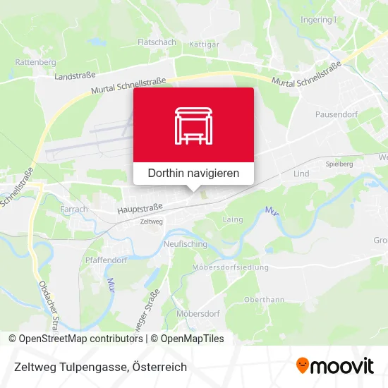 Zeltweg Tulpengasse Karte