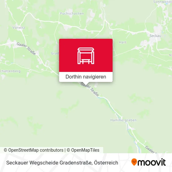 Seckauer Wegscheide Gradenstraße Karte