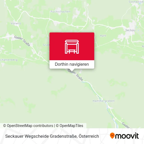 Seckauer Wegscheide Gradenstraße Karte