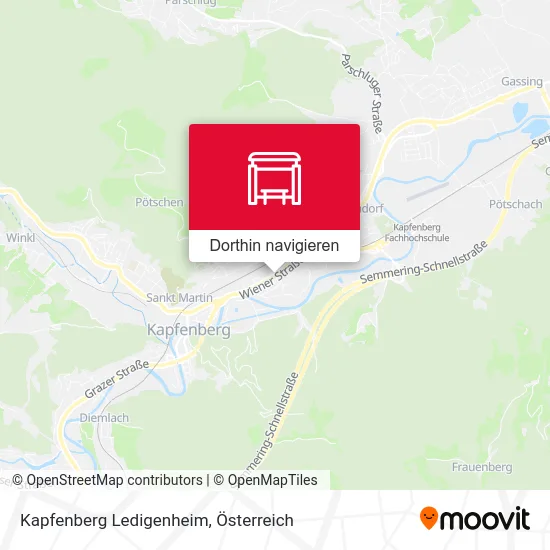 Kapfenberg Ledigenheim Karte