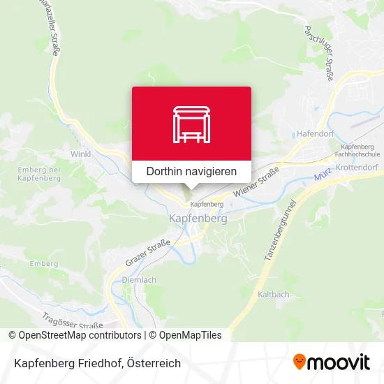 Kapfenberg Friedhof Karte