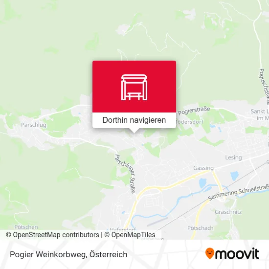 Pogier Weinkorbweg Karte