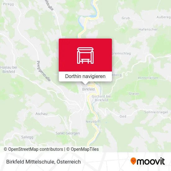 Birkfeld Mittelschule Karte