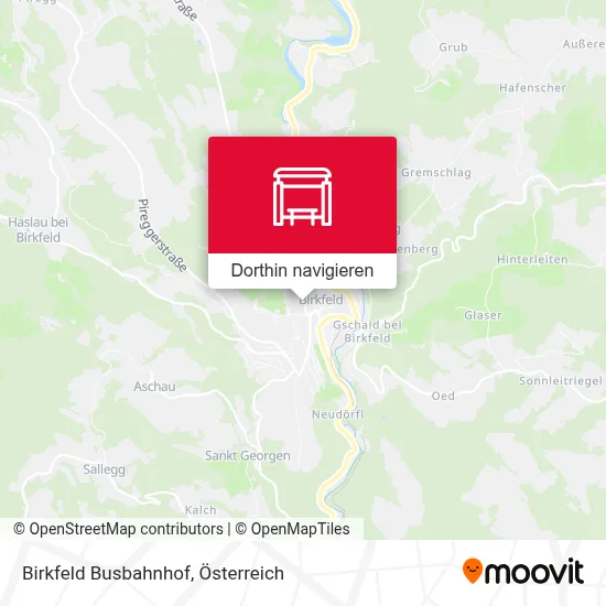 Birkfeld Busbahnhof Karte
