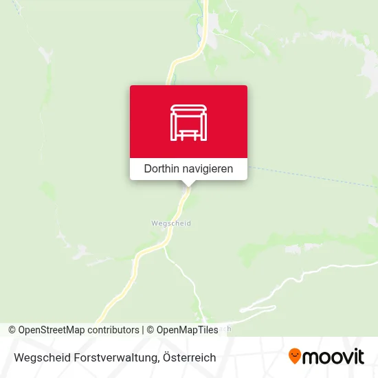 Wegscheid Forstverwaltung Karte