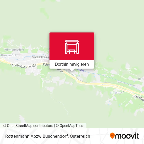 Rottenmann Abzw Büschendorf Karte