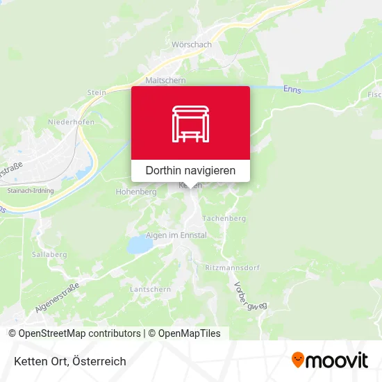 Ketten Ort Karte