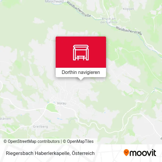 Riegersbach Haberlerkapelle Karte