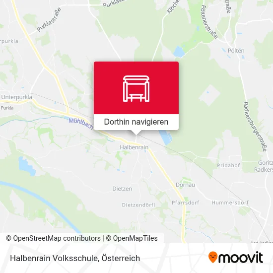 Halbenrain Volksschule Karte