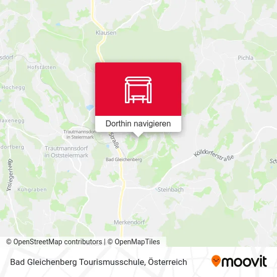 Bad Gleichenberg Tourismusschule Karte