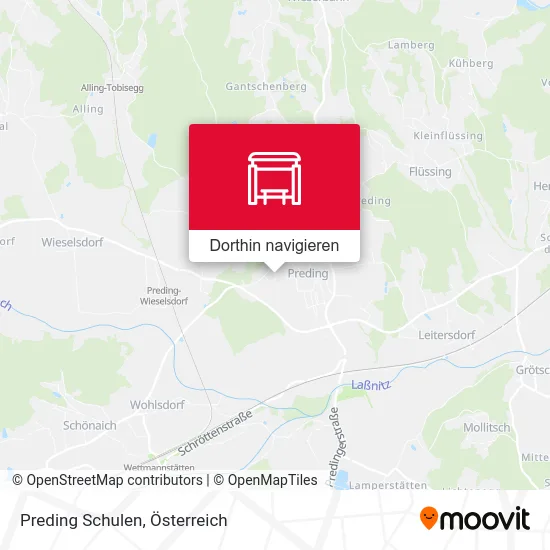 Preding Schulen Karte
