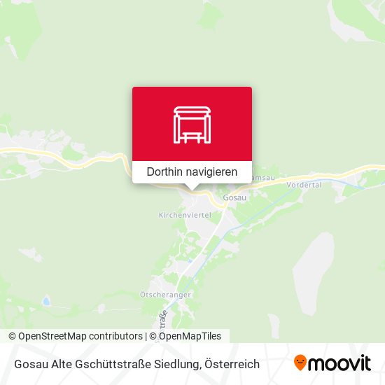 Gosau Alte Gschüttstraße Siedlung Karte
