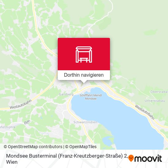 Mondsee Busterminal (Franz-Kreutzberger-Straße) 2 Karte
