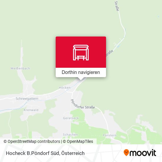 Hocheck B.Pöndorf Süd Karte